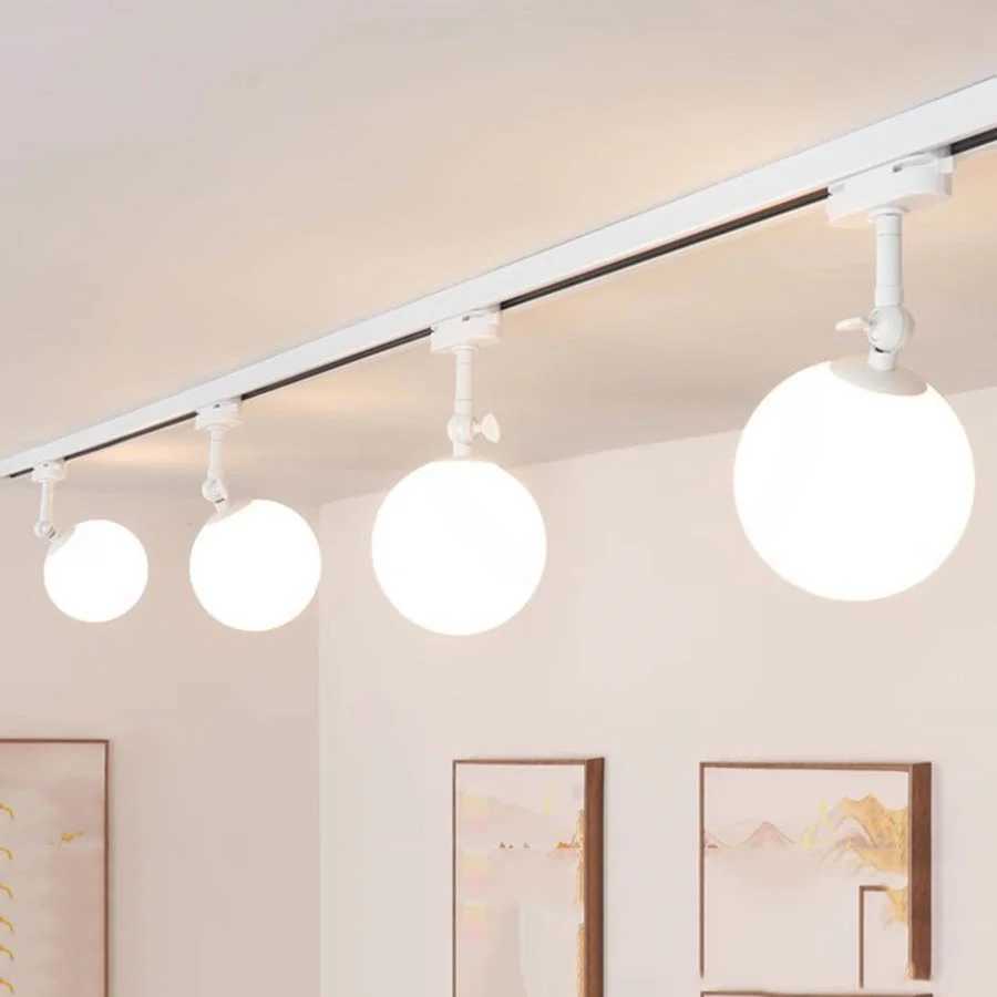 10W Nordic LED Track Light G9 Glass Globe LED Ceiling Spot Light for Shop Kitchen Spotlight Track Lighting Rail Ceiling LampCL240730