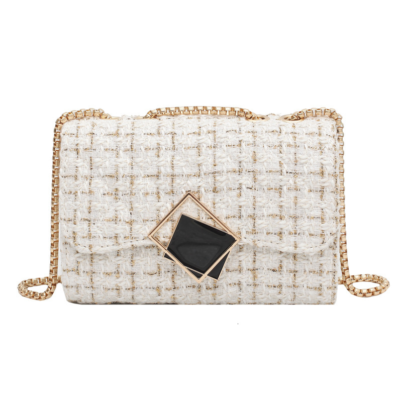 Woolen ins women's new trend 2024 popular Korean version fashion chain shoulder crossbody bag H731#27 ddmy ac1e