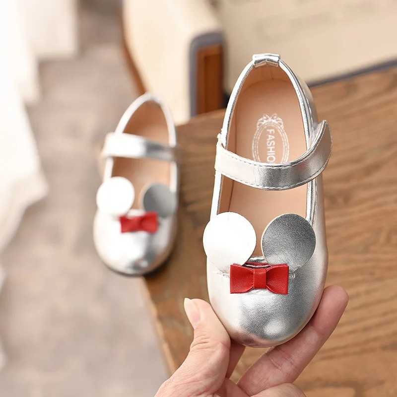Baby Girl Shoes Soft PU Patent Leather Flats For Girls Kids Little Children Casual Flats Size 21-30 Shoes Cute Sweet Princess X250220