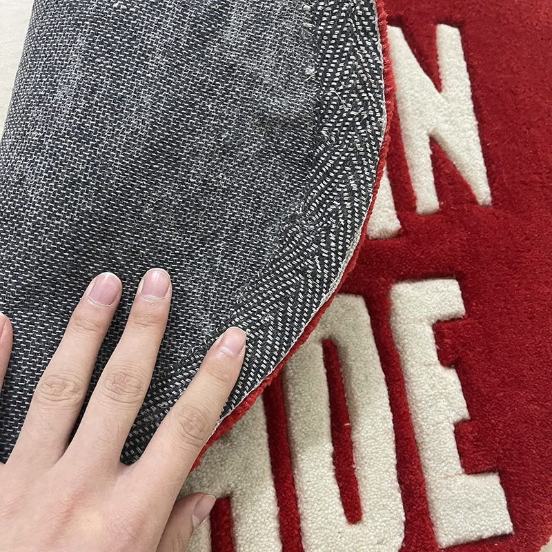 Home Furnishings Artistic Carpet Human Made Heart Classic Logo Area Rug Hypebeast Kidsroom Bedroom Playroom 3D Handmade Acrylic Yarn Trending Floor Ma