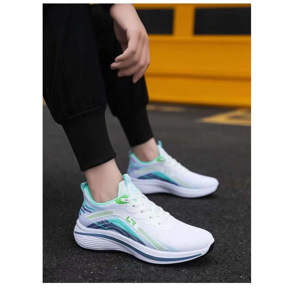 S Autumn Ddmysports Men New Fly Woven Breathable Sneakers Popular Casual Lightweight Running Shoes Free Shipping Outdoor neakers hoes hipping