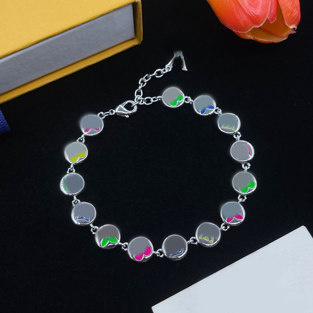 Designer Bracelet Luxury Letter Clover Flower Charm Bracelet 18K Gold S925 Silver Plated Beaded Chain Bangle For Women Men Hip Hop Punk Fashion Jewelry Gift