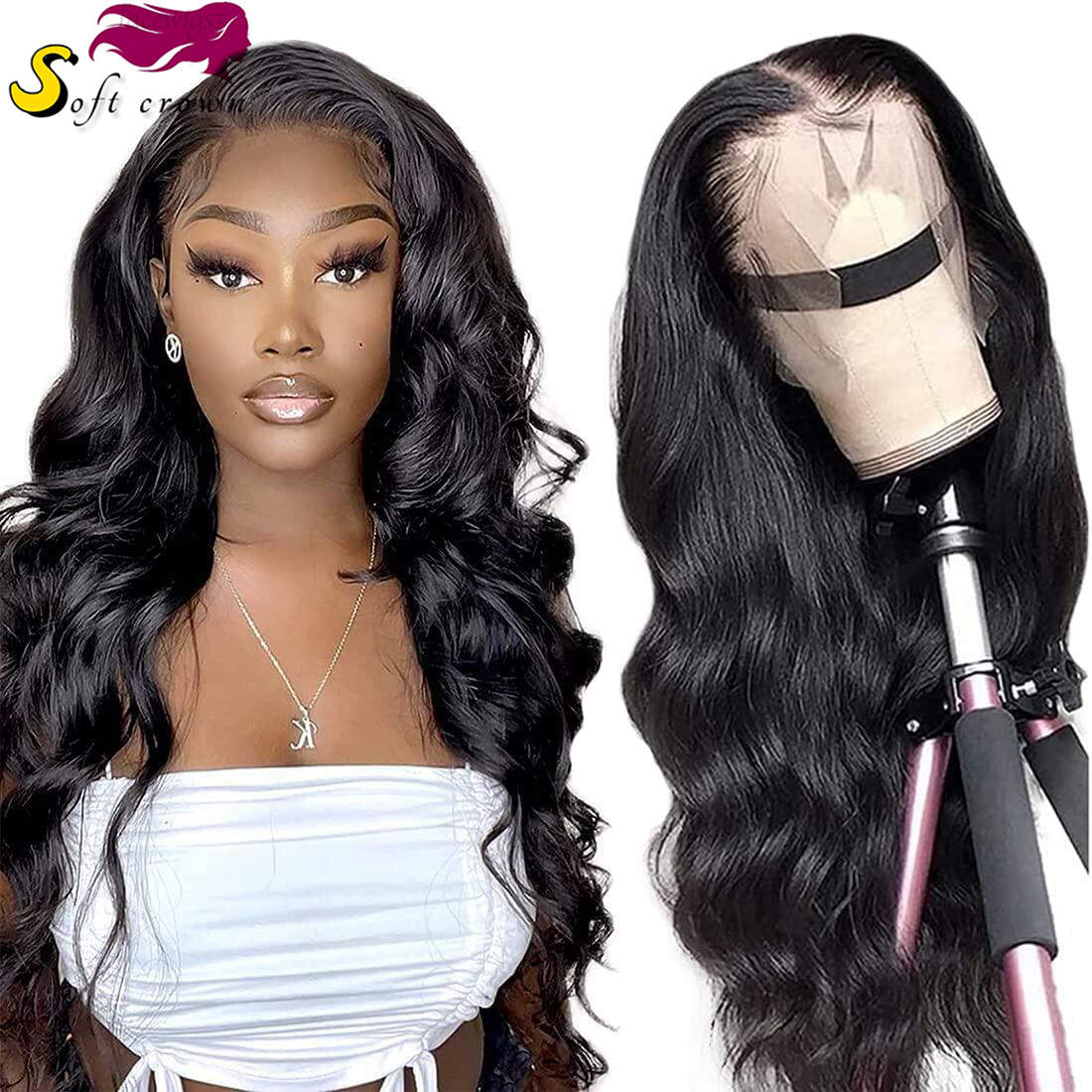 Lace front wigs Body Wave Human Hair HD Lace Wigs 13*4 13*4T style Swiss Lace Bleach Knots Pre Plucked Natural Hairline For Black Women celebrity wigs