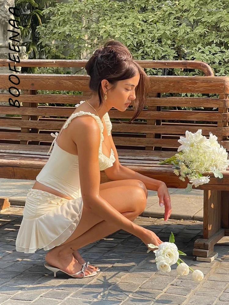Elegant Coquette Bustier Corset Top Sexy Summer Tank Resort Wear