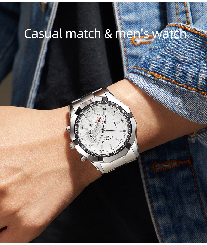 brand luxury watch fashion casual military quartz sports watch all steel waterproof men's clock Relogio Masculino