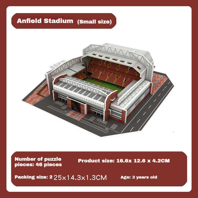 Small Size World Cup field model 3D Bricks Toy Puzzle Football Field Gift Building Toys