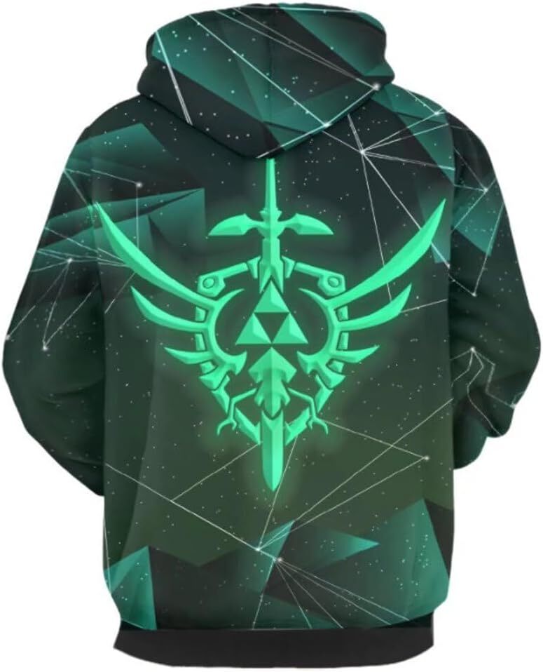 Hoodie for Mens Womens Link Hoodie Cosplay Costume Hooded Novelty Pullover Cool fashion Sweatshirt Graphic Hoodies sweatshirt Pullover Long Sleeve