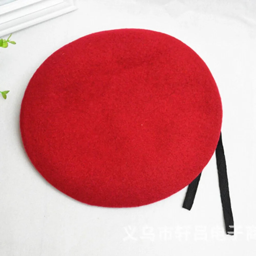 Unisex Berets Hat High Quality French Style Wool Beret Uniform Cap for Men Women 1 Pcs 241031