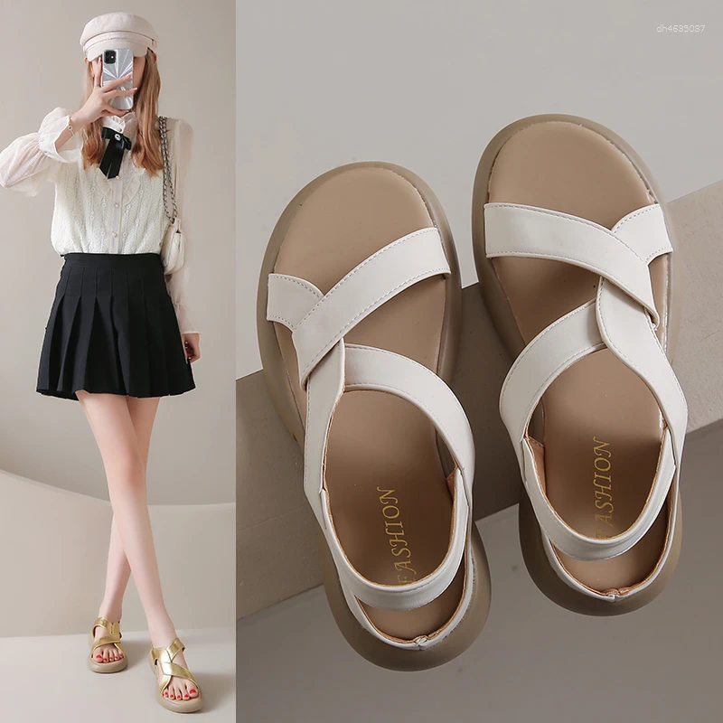 Sandals Women's Summer Soft Comfortable Breathable Non-slip Wear-resistant Pregnant Women Flat Shoes Outdoor Slippers zhanyishengli