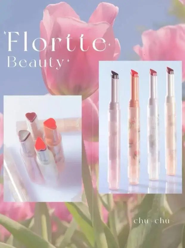 FLORTTE First Kiss series love lipstick pen mirror gloss lipstick female beauty cosmetics 241031