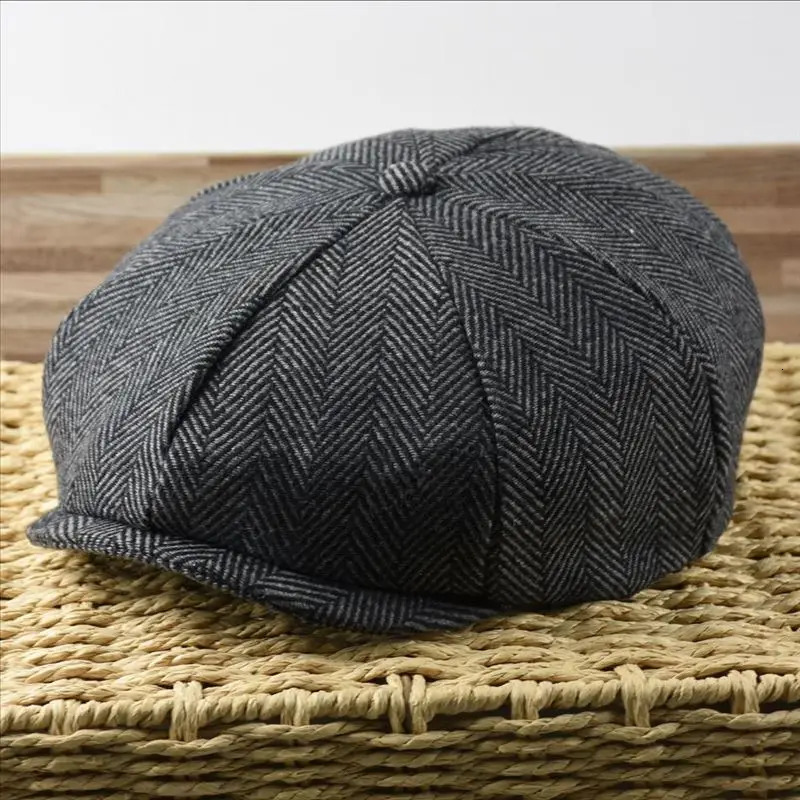 Male Plus Size Ivy Hat Big Head Man Spring Summer and Autumn sboy Cap Wool Beret Caps Winter Felt Flat 5558cm 5961cm 241031