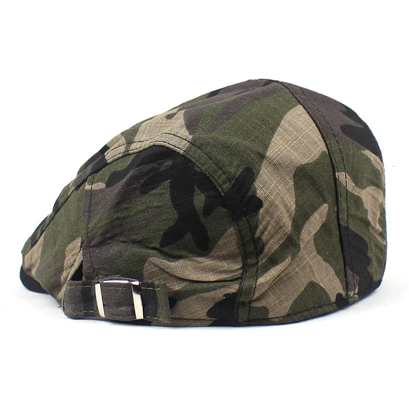 Summer Camouflage sboy Caps Men Cotton Flat ed Cap Women Painter Beret Hats 05 241031
