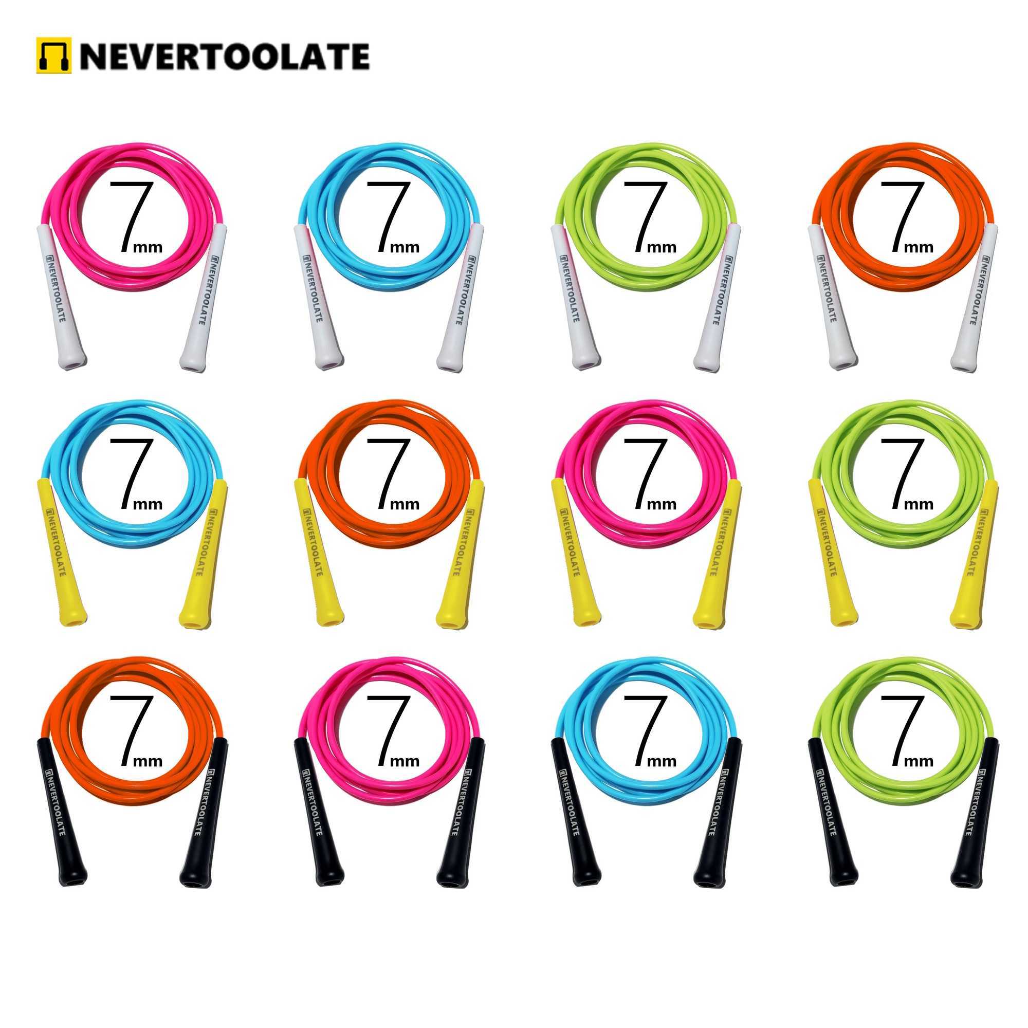 Extra long 3.2-meter rope with a length of 7mm PVC 15.5cm long hand 220g heavy-duty crossfit cross rope hiit jump ropeW241101