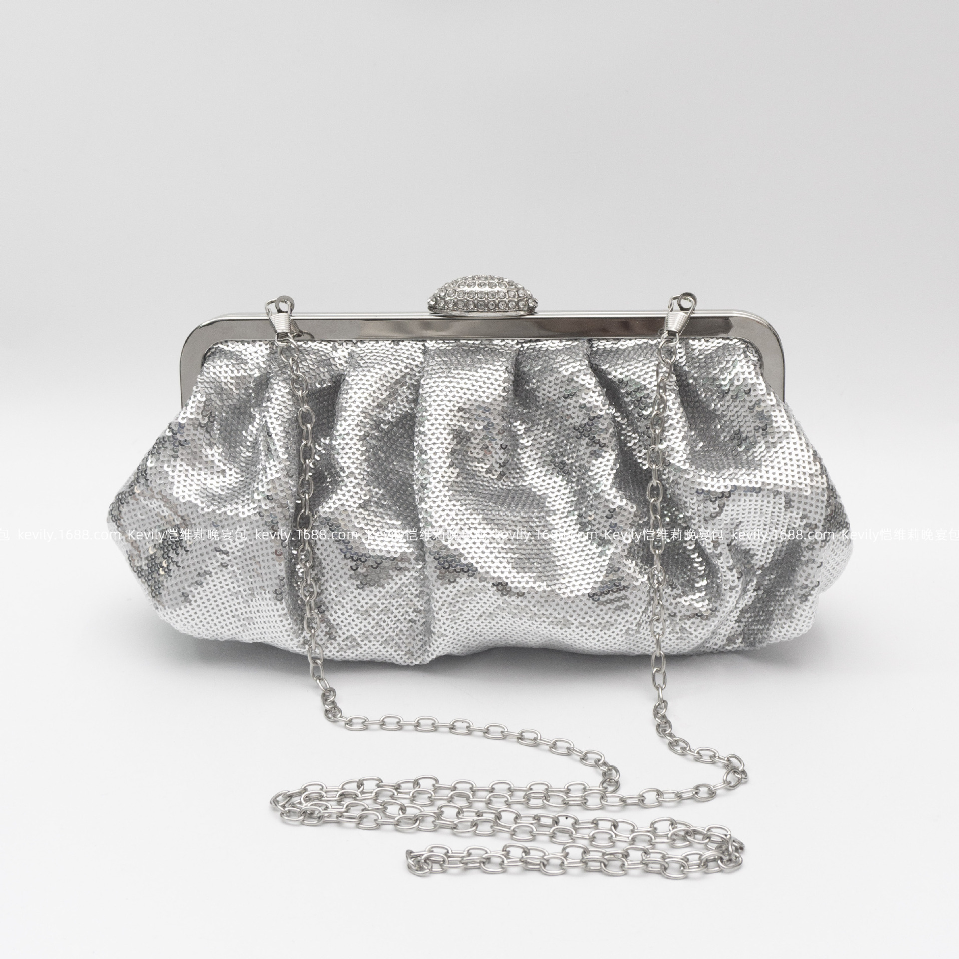 New fish scale sequin dinner bag, new handbag, wedding dress bag