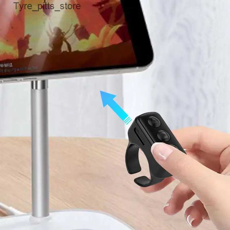 Smart Remote Control Remote Control Scrolling Finger Wireless Blue tooth Remote Control Scrolling Ring Video Record Controller For Tiktoks Selfie L240