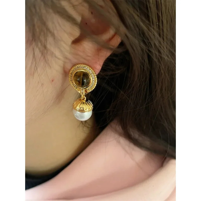 French Retro Womens Natural Gemstone Jewelry Set Dubai Jewelry Womens Jewelry Set 241031