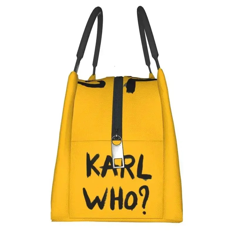 Karl Who Insulated Lunch Bags for Work Office Resuable Thermal Cooler Box Women 241029