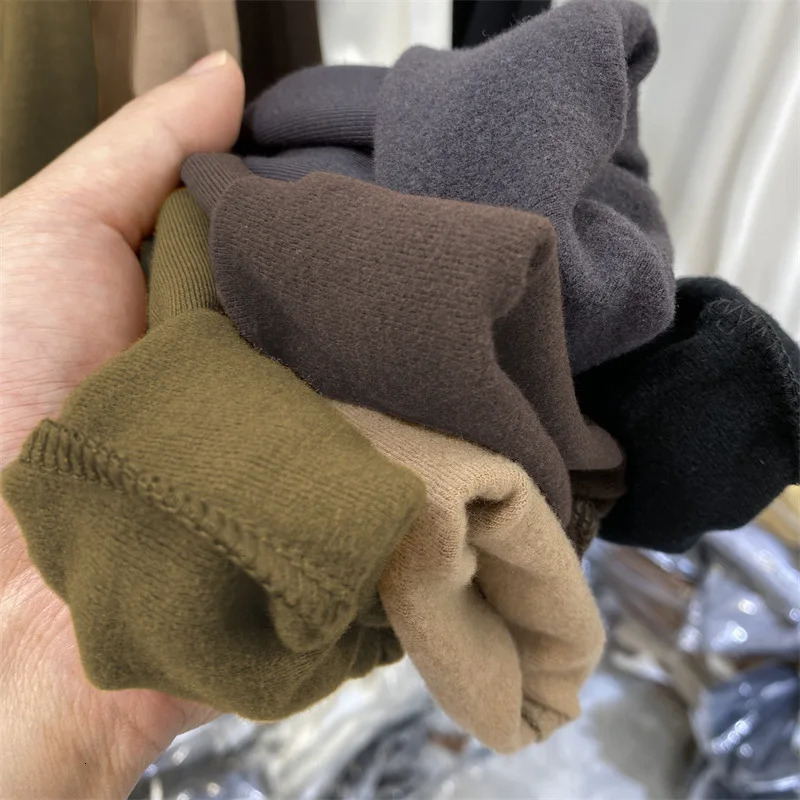 European high neck womens autumn and winter plush long sleeved ultra-thin fashionable warm wool top 241031