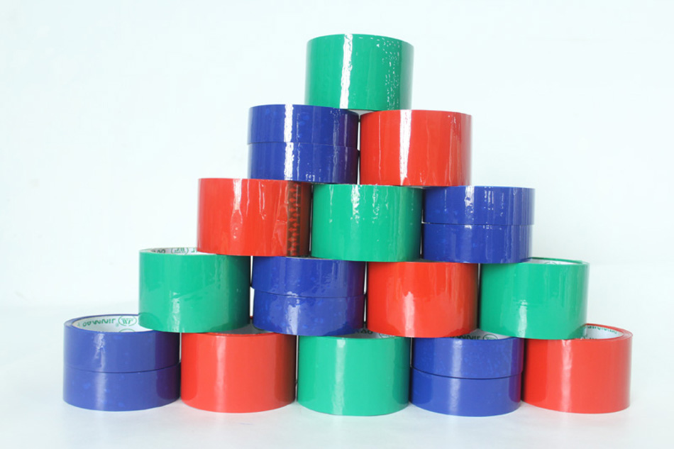 Factory direct coloured sealing tape large roll goods marking express sealing packing