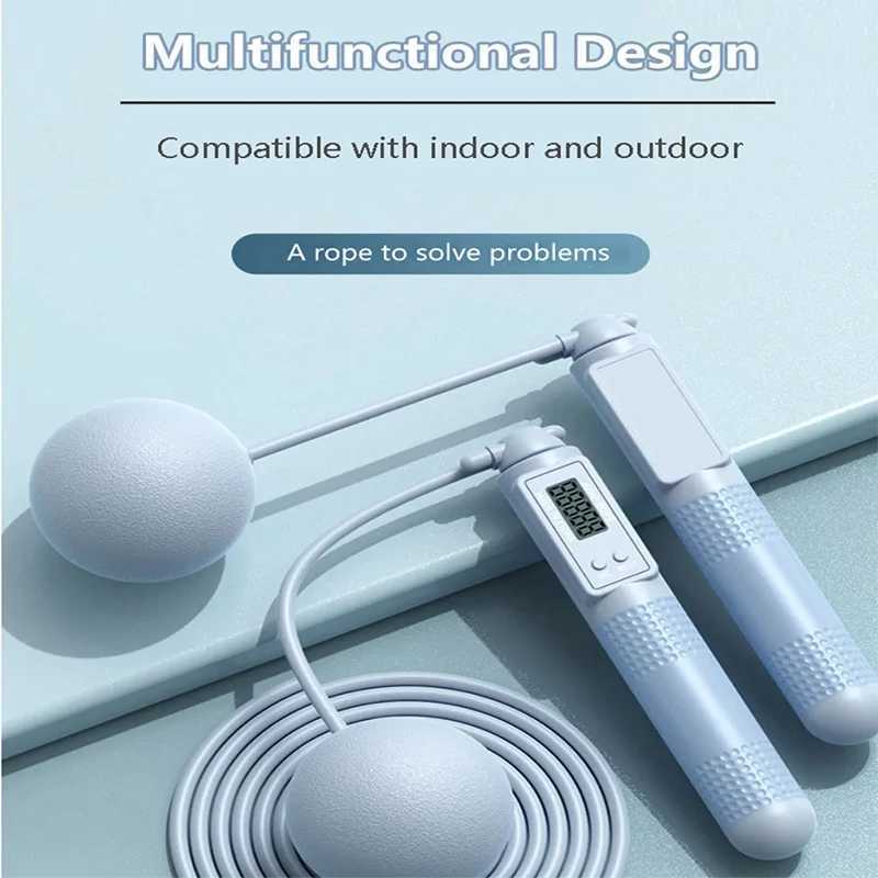The digital skipping rope with a counter is suitable for outdoor or home use suitable for both adults and children without any worriesW241101