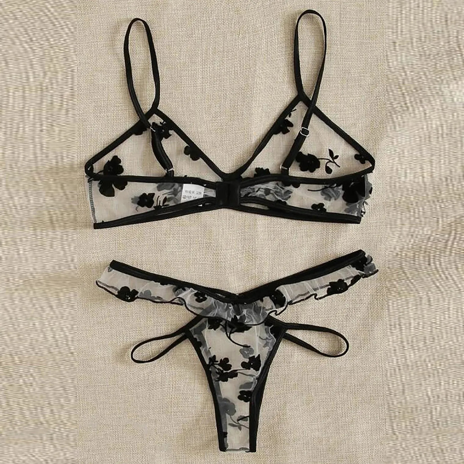Two-Piece Women Sexy Lingerie Set Corset Lace Racy Muslin Sleepwear Underwear TopsBriefs Lenceria Sensual Mujer Costume Women 241031