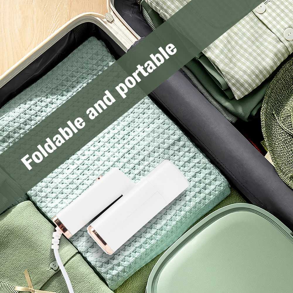 Foldable mini clothing steam iron 1000W handheld portable for travel ironing clothes wet dry ironing Y241101