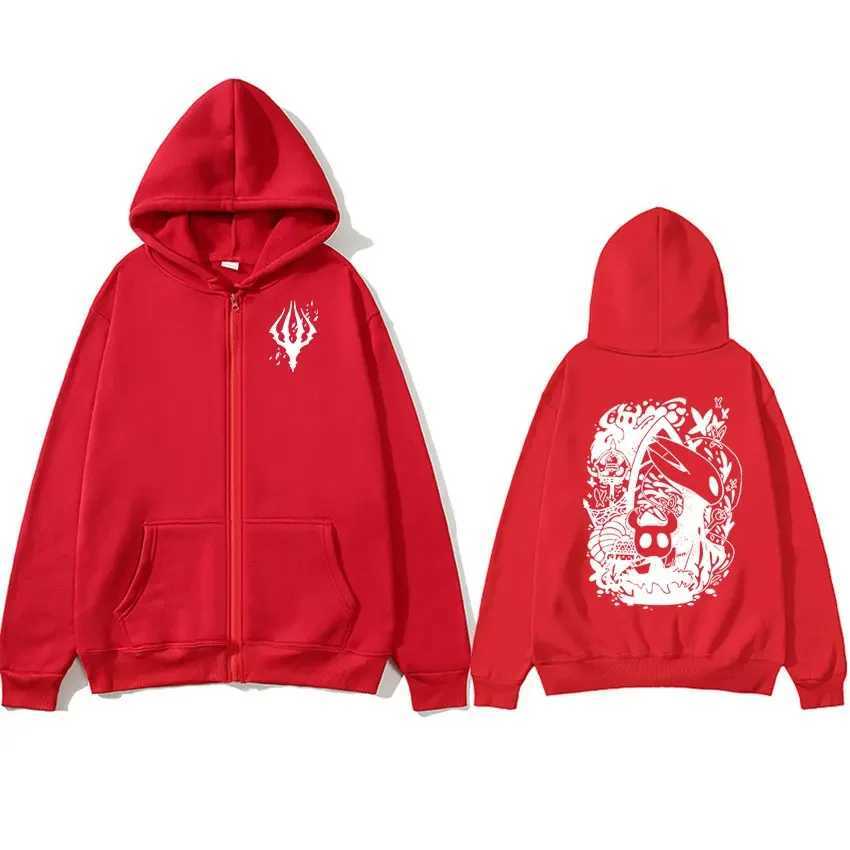 Hot Game Hollow Knight Graphic Zipper Hoodie Mens Retro Fashion Clothing Zipper Sportswear Casual Zipper Oversized Coat Hoodie X241031