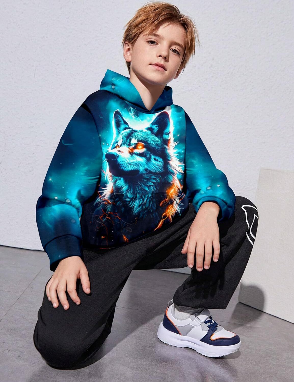 Hoodie for Mens Hoodies 3D Print Graphic Pullover Hooded Sweatshirt with Kangaroo Pocket Graphic Hoodies sweatshirt Pullover Long Sleeve