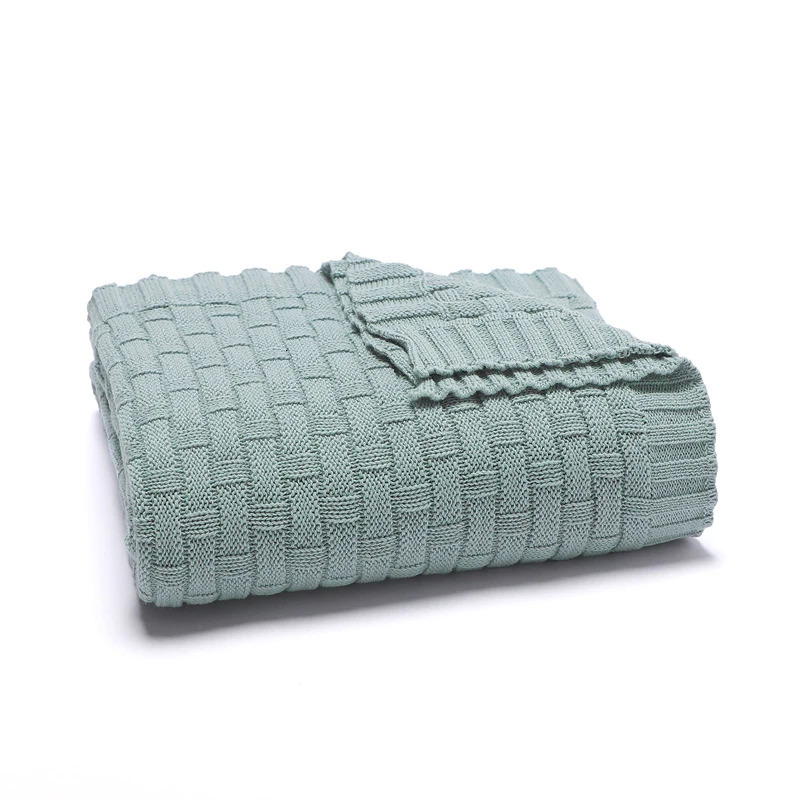 Baby Cotton Swaddle Wrap Blankets Super Soft born Netural Knit Stroller Bassinet Bedding Covers 10080cm Toddler Throw Quilts 240322