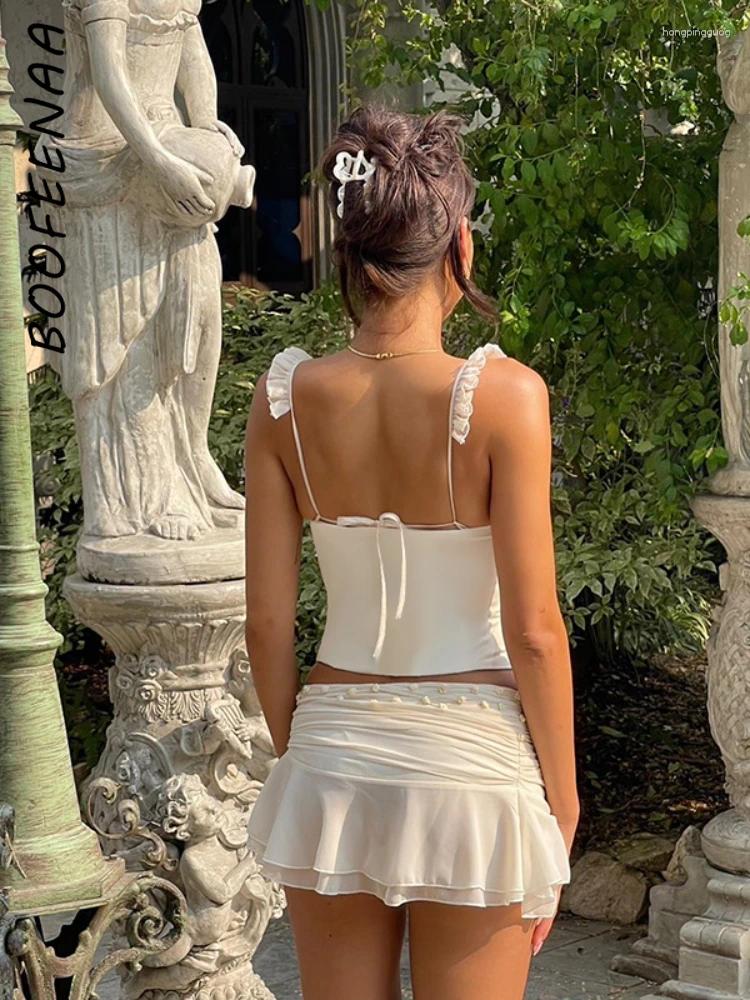 Elegant Coquette Bustier Corset Top Sexy Summer Tank Resort Wear