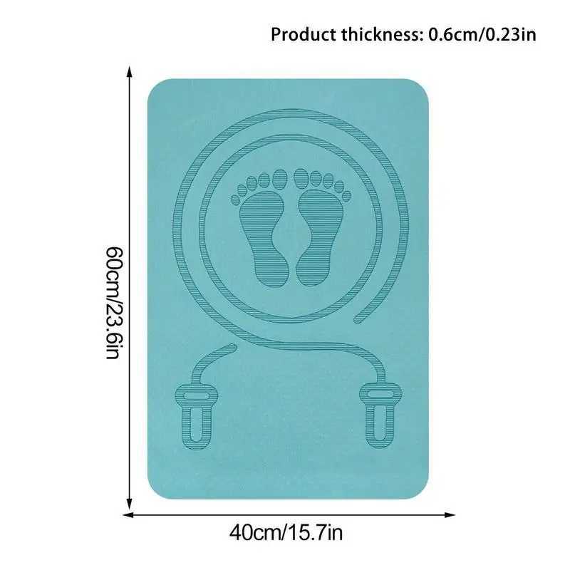 Anti noise skipping rope mat sports shock-absorbing yoga mat high-density board anti-skid slide shock-absorbing fitness matW241101