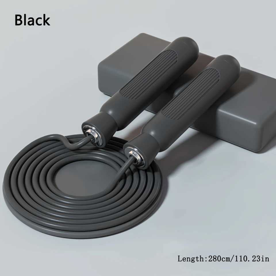 1 thick skipping rope adjustable sliding rope suitable for exercise fat burning and sports trainingW241101