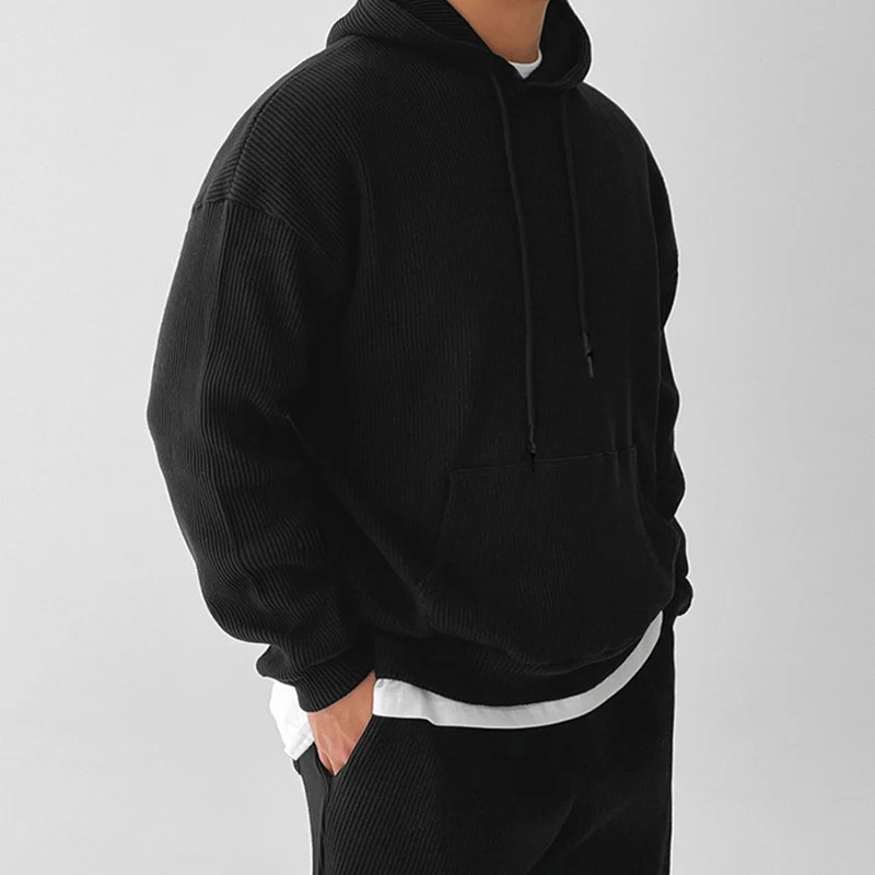 Herfst En Winter Nieuwe Mannen Hoodie Fashion Loszittende Trui Met Lange Mouwen 241029