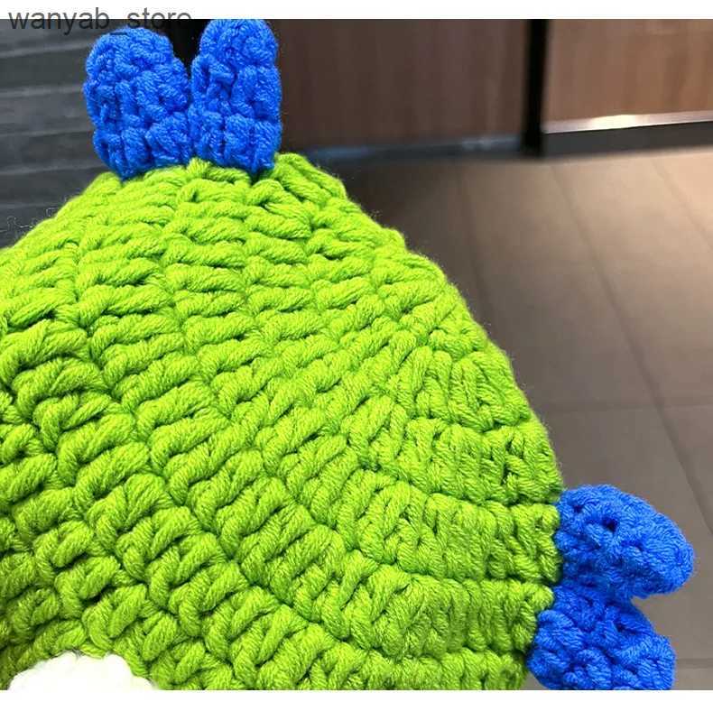 Wide Brim Hats Bucket Hats Unisex Balaclava Fashion Cosplay Carnival Party Winter Warm Cap Adult Children Autumn Winter Funny Cartoon Monster Knitted 