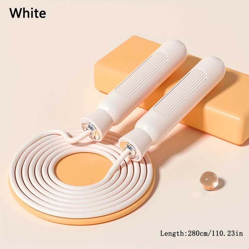 1 thick skipping rope adjustable sliding rope suitable for exercise fat burning and sports trainingW241101