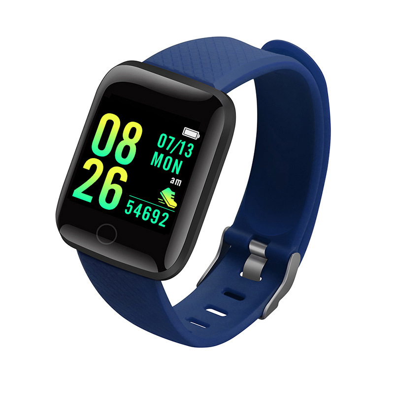 D13 Smart Watch Electronic Sports Smartwatch Fitness Tracker For Android Smartphone 116 Plus Color Screen Bracelet Bluetooth Reminder Heart Rate Blood