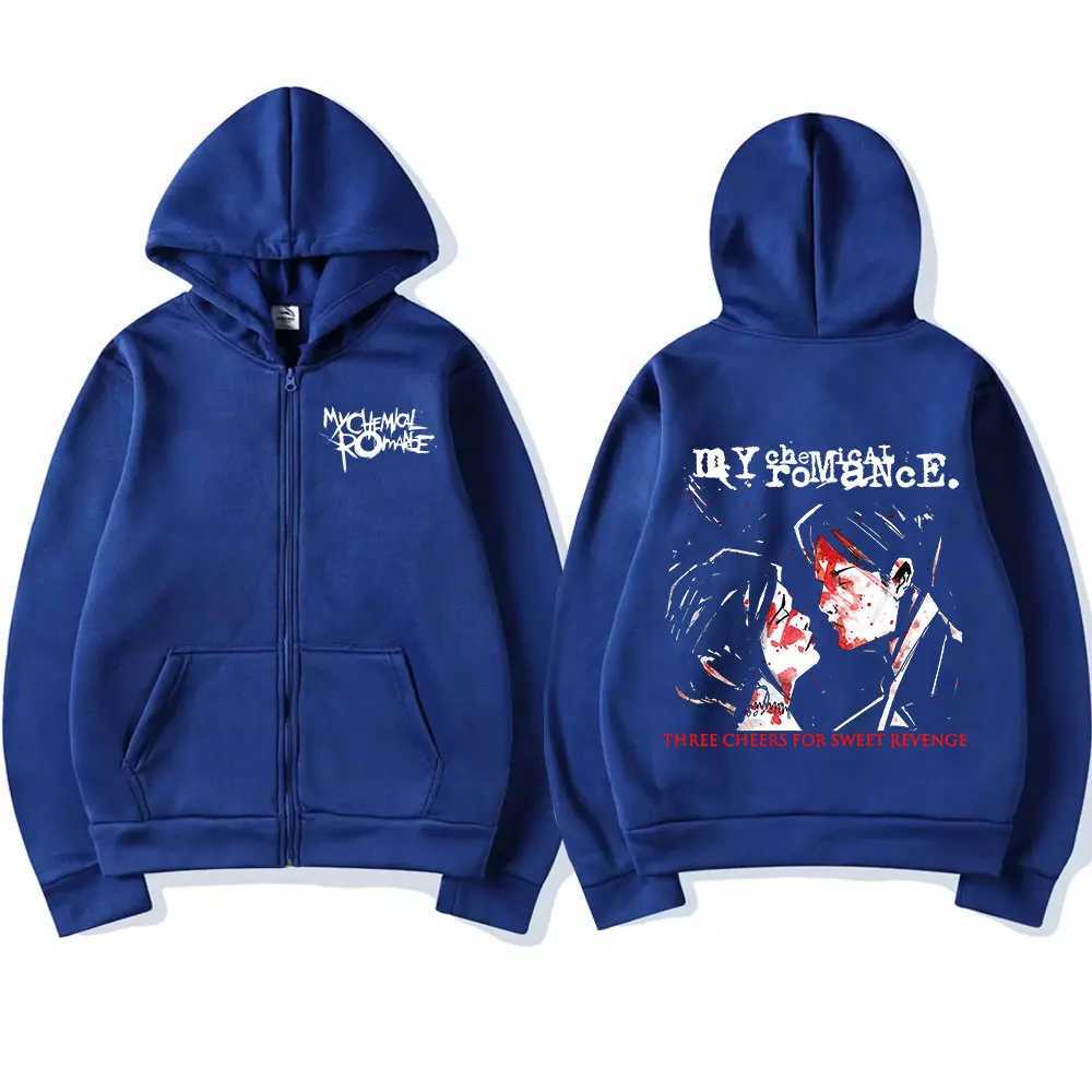 Rock Band My Chemical Romance Mcr Dead Zipper Hoodie Black Parade Punk Emo Zip Up Sweatshirt Men Fashion Vintage Hip Hop Hoodies X250129