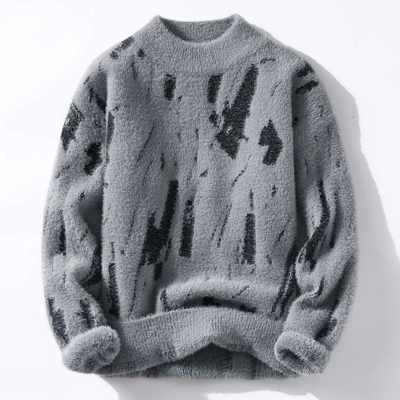 clothing high-quality fashionable sweater/mens loose casual knitted pullover/mens casual round neck sweater M-3XL 241031