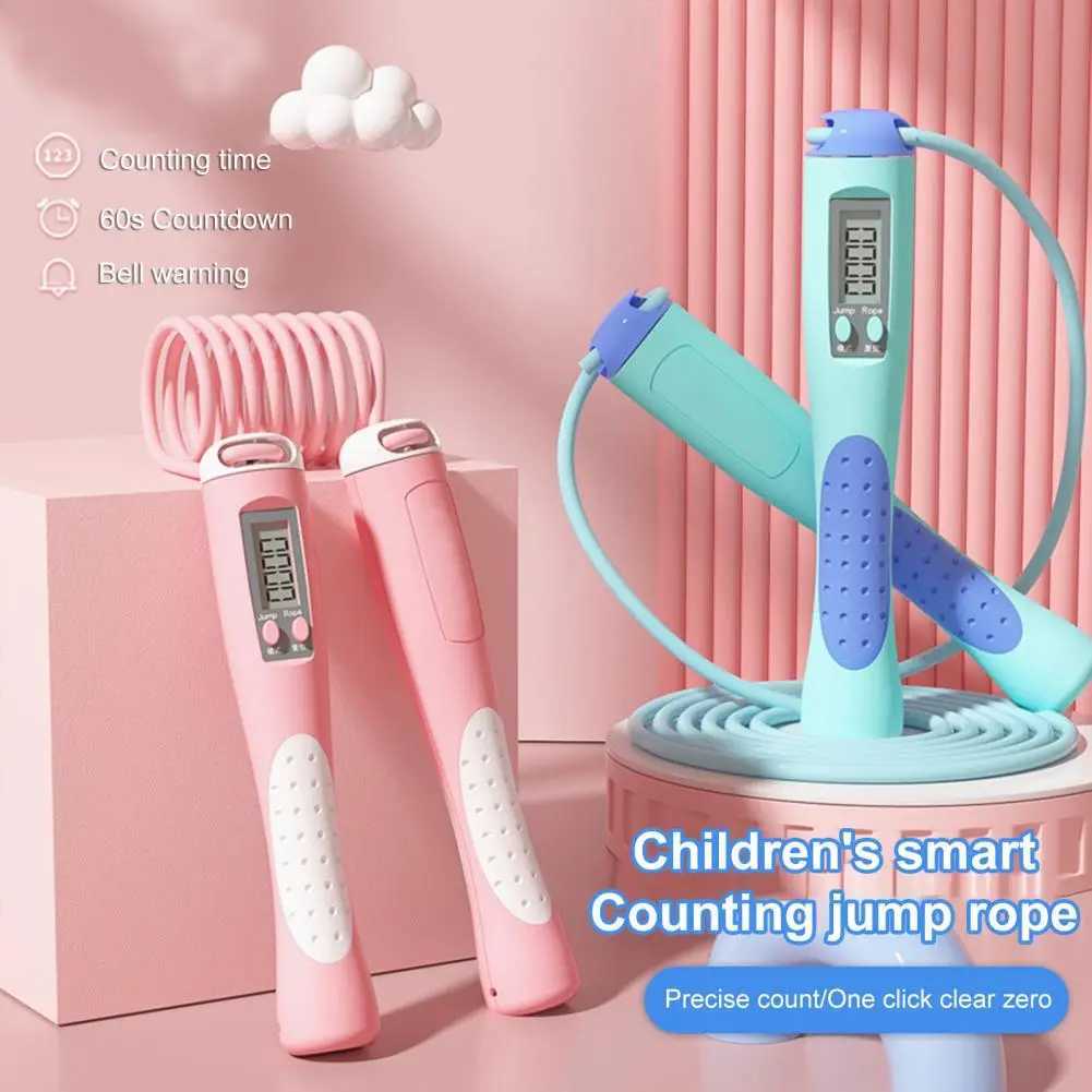 PVC portable intelligent counting training skipping rope for childrenW241101