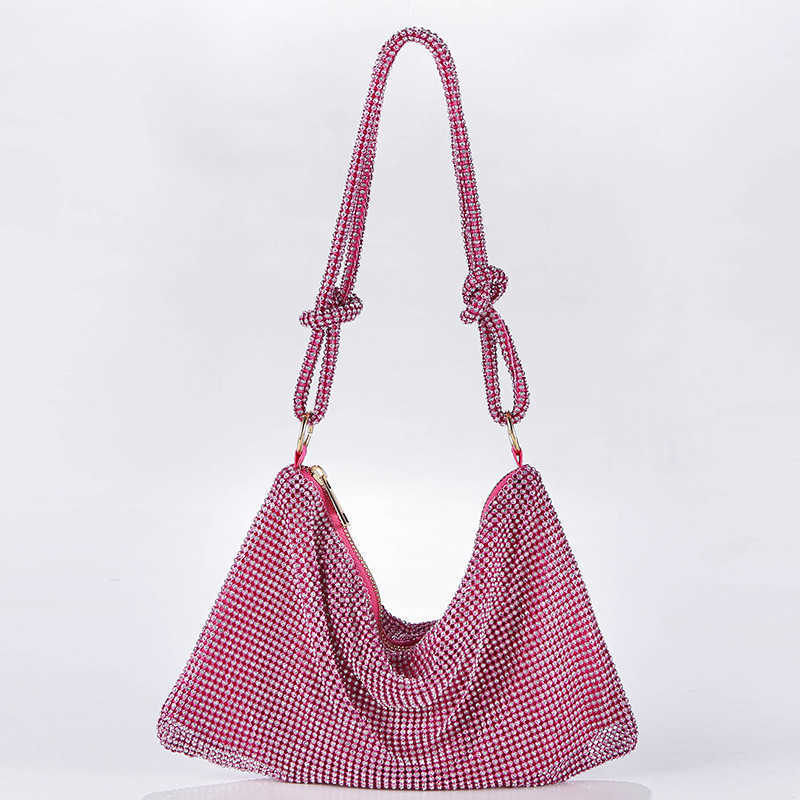 CMM High Brightness Handbag Metal Studded Diamond Dinner Bag Large Capacity Mommy and Lady Bag