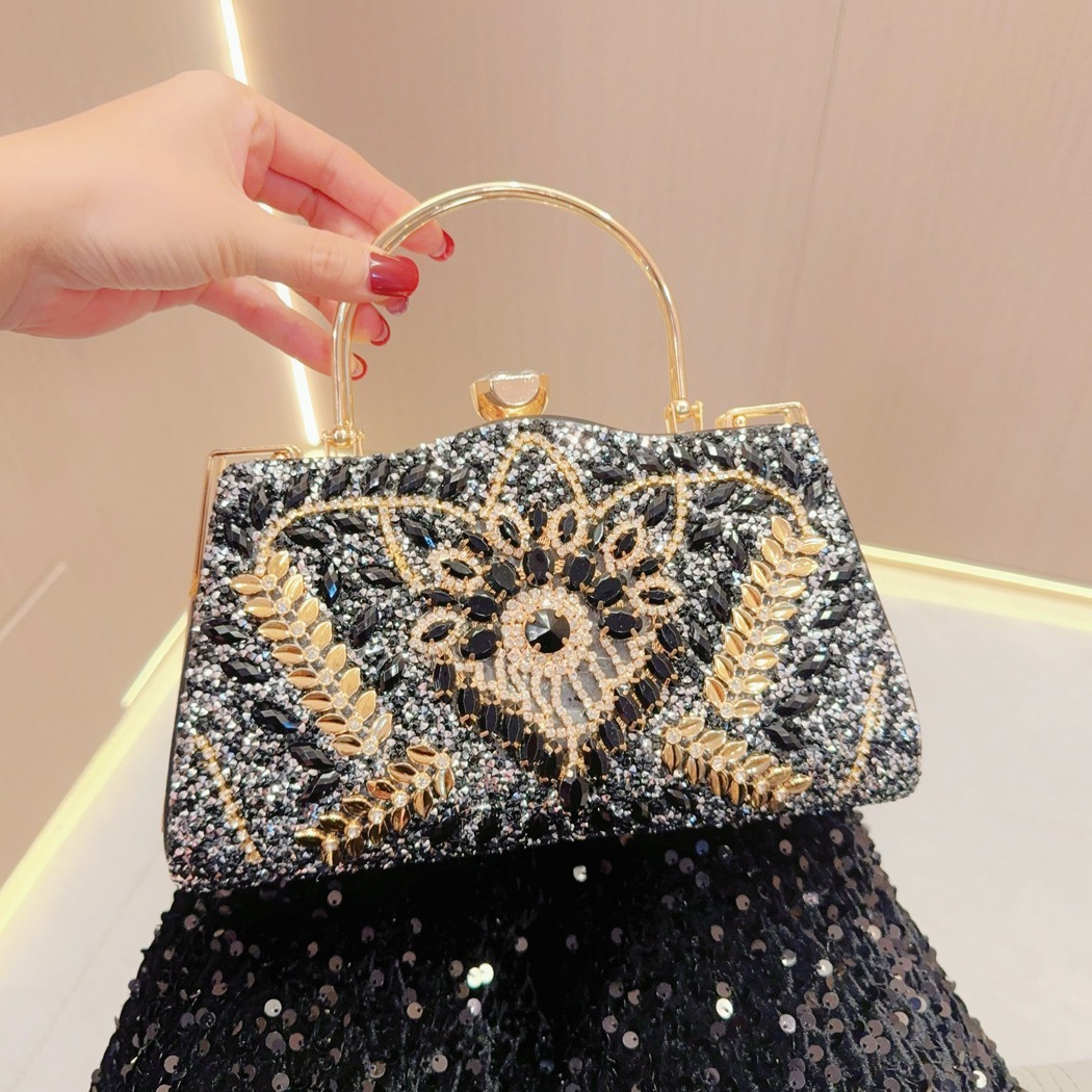 New Designer Party Celebrity Set Diamond Women's Wedding Handbag Single Shoulder Crossbody Bag