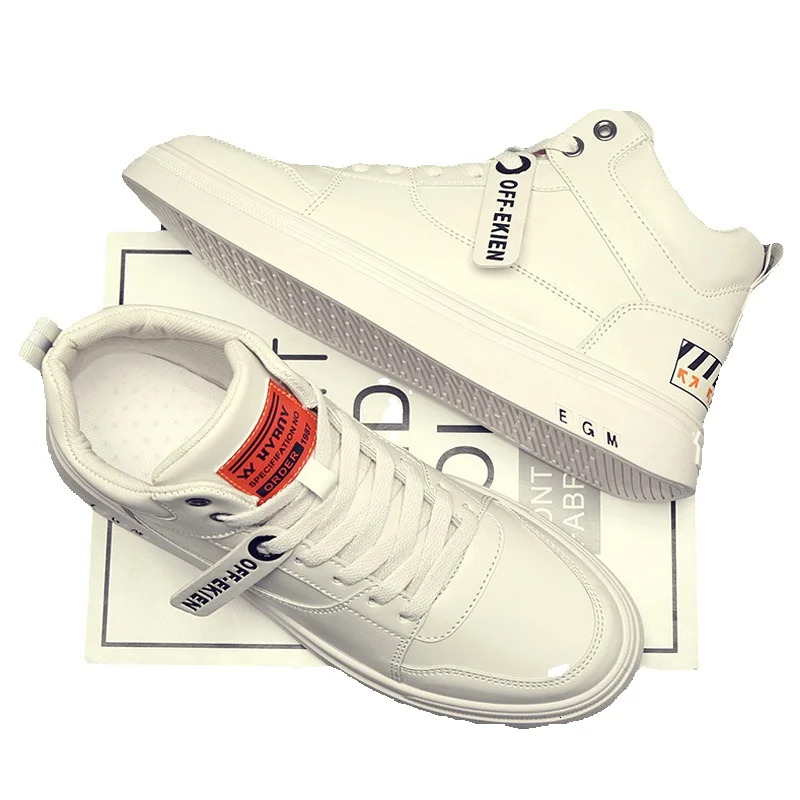 Autumn and winter new designer high top men s multifunctional casual whiteboard youth basketball sports thick soled fashionable shoes