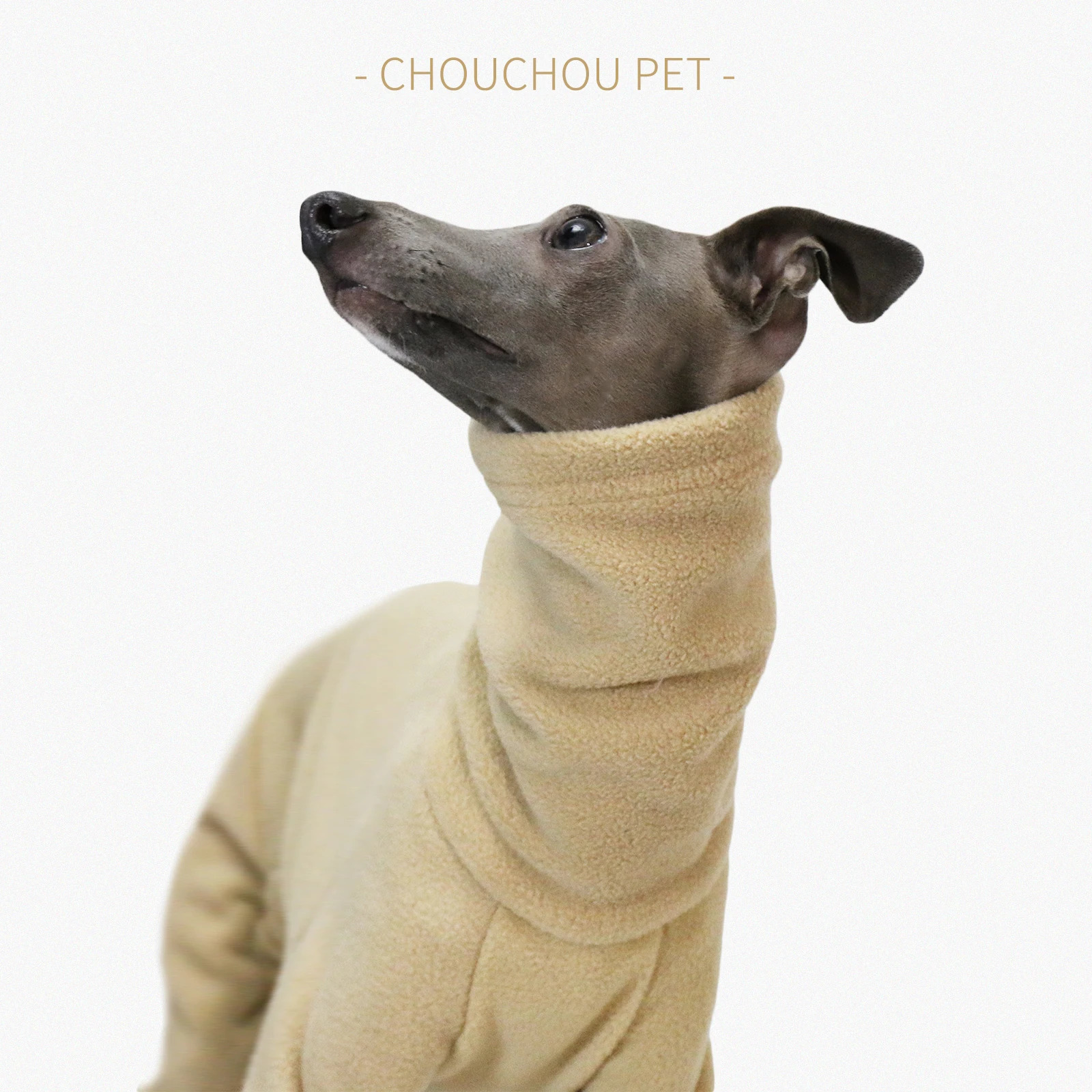 Winter Polar Fleece Turtleneck Pet Onesie Puppy Big Dog Clothes Warm Whippet 241028