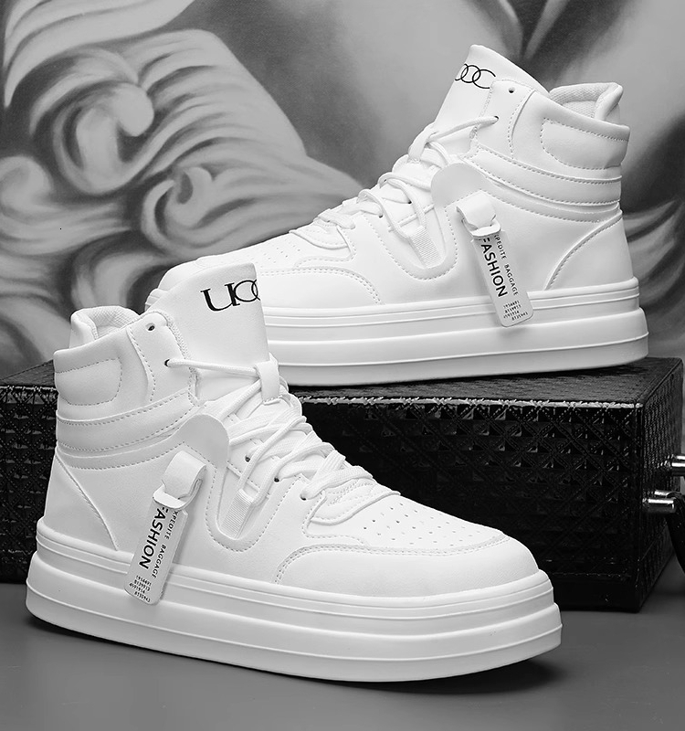 2025 New designer high top men s summer multifunctional casual flat shoes for youth trend sports height increasing breathable fashion shoes