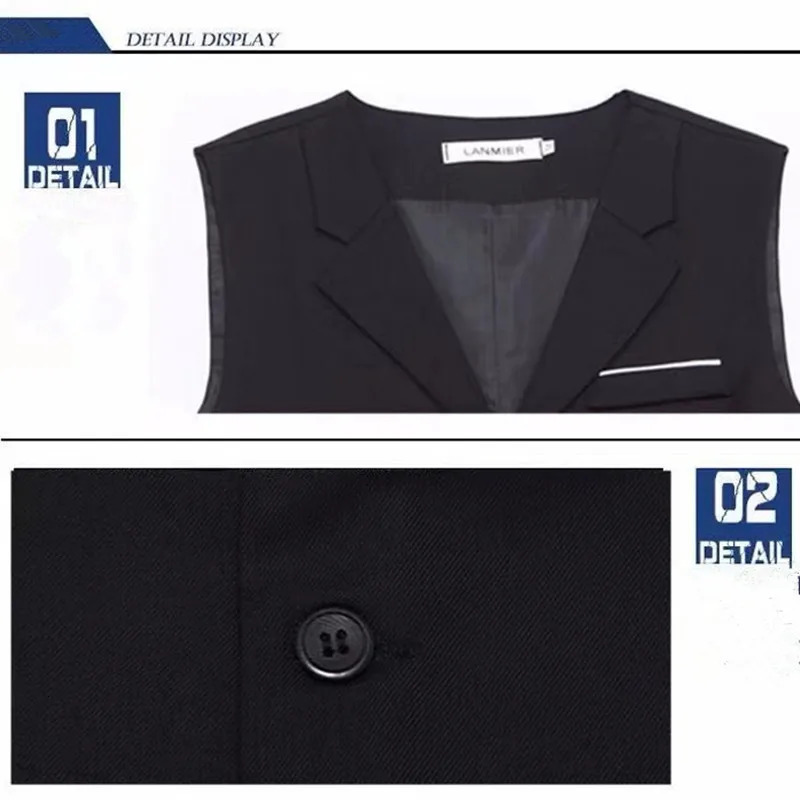 7XL High Quality Dress Vests For Men Slim Fit Mens Suit Vest Male Waistcoat Gilet Homme Casual Sleeveless Formal Business Jacket 241031