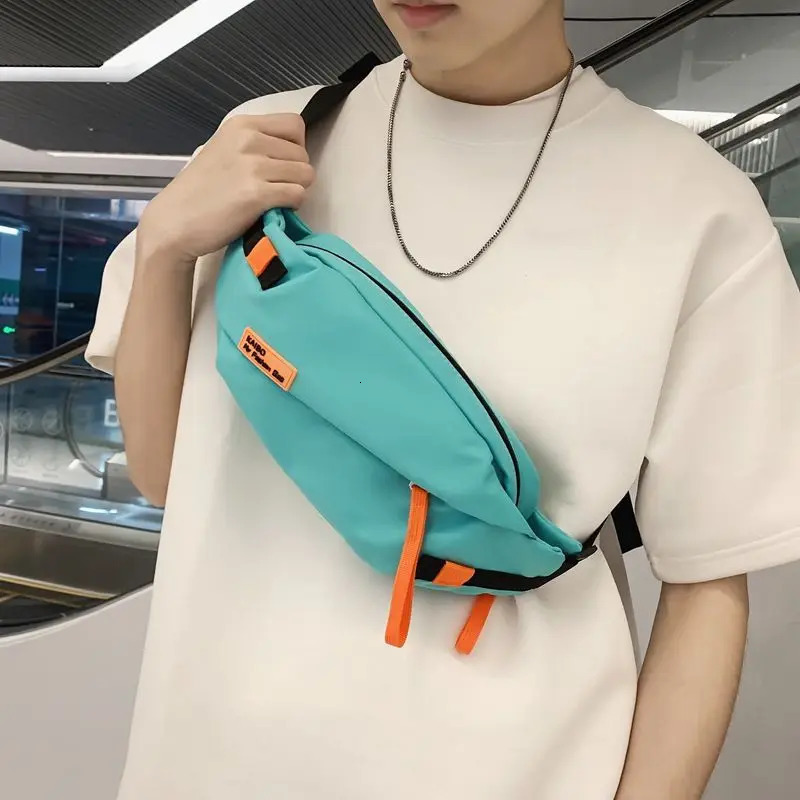 Foufurieux waist bag womens shoulder Fanny bag travel sports womens money belt bag mens fashion banana bag 241031