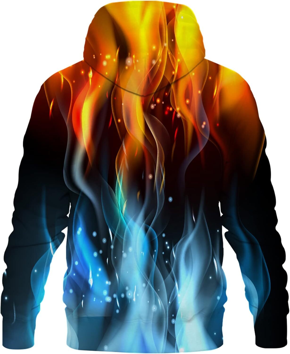 Hoodie for Mens cool Unisex Realistic 3D Print Galaxy Pullover Hooded Sweatshirt Hoodies with Big Pockets Graphic Trendy Warmth