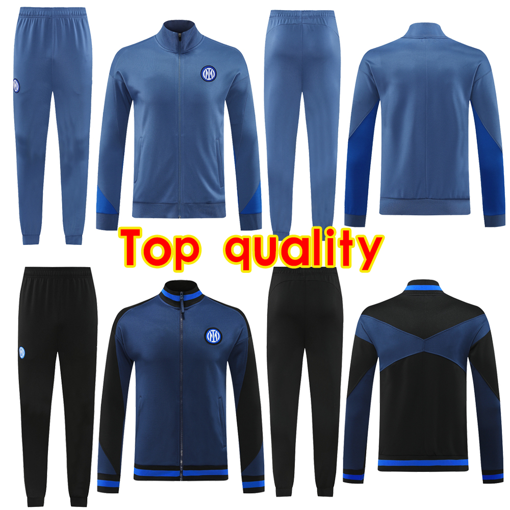 2024 2025 Inter LAUTARO MilanS soccer tracksuit 24 25 BARELLA TAREMI CALHANOGLU Sportswear Training suit men kids Jogger Long sleeved zipper tracksuit jogging set
