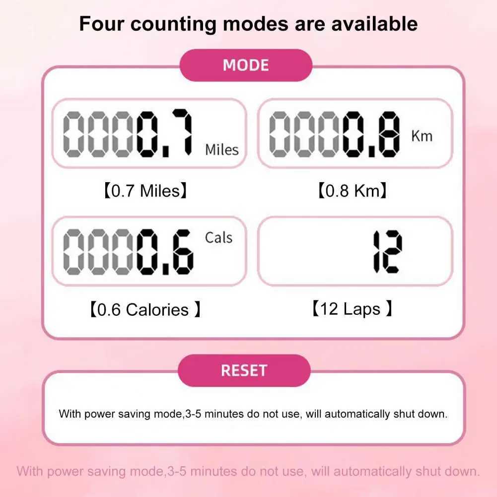 Durable Usul Fitness Rope Skiing Intelligent Jump Rope Dual purpose Ectronic Jump Rope Adjustable Sports EquipmentW241101