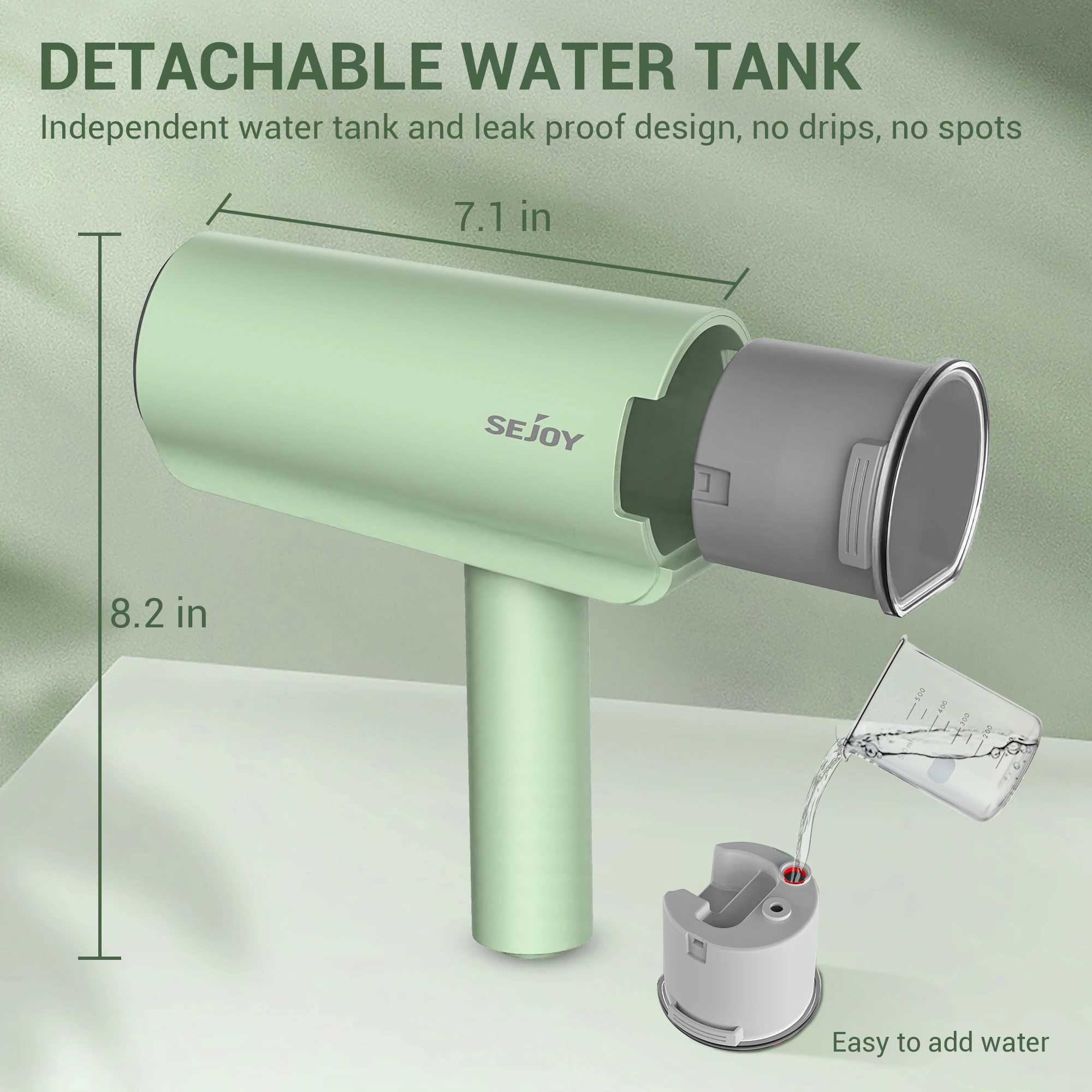 1000W Handheld Clothing Steam Iron He Electric Steam Cleaner Portable Foldable Mite Removal Flat Iron 110V 60hz Y241101